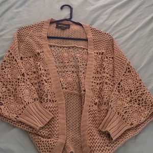 Floral tan Cardigan
